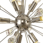 NL73929 Nellie Sputnik Pendant 9 Light Polished Nickel/Crystal