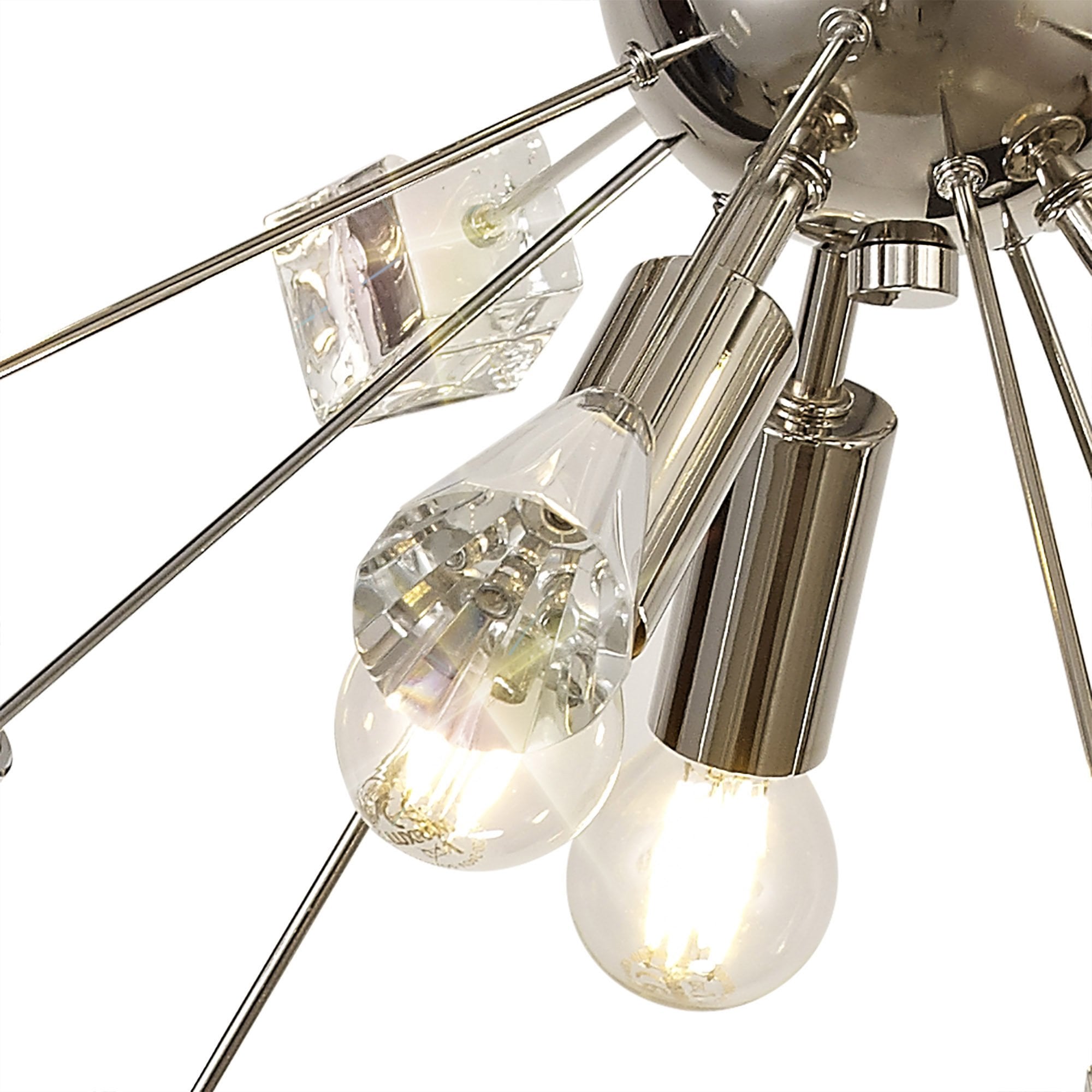 NL73929 Nellie Sputnik Pendant 9 Light Polished Nickel/Crystal