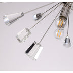 NL73929 Nellie Sputnik Pendant 9 Light Polished Nickel/Crystal