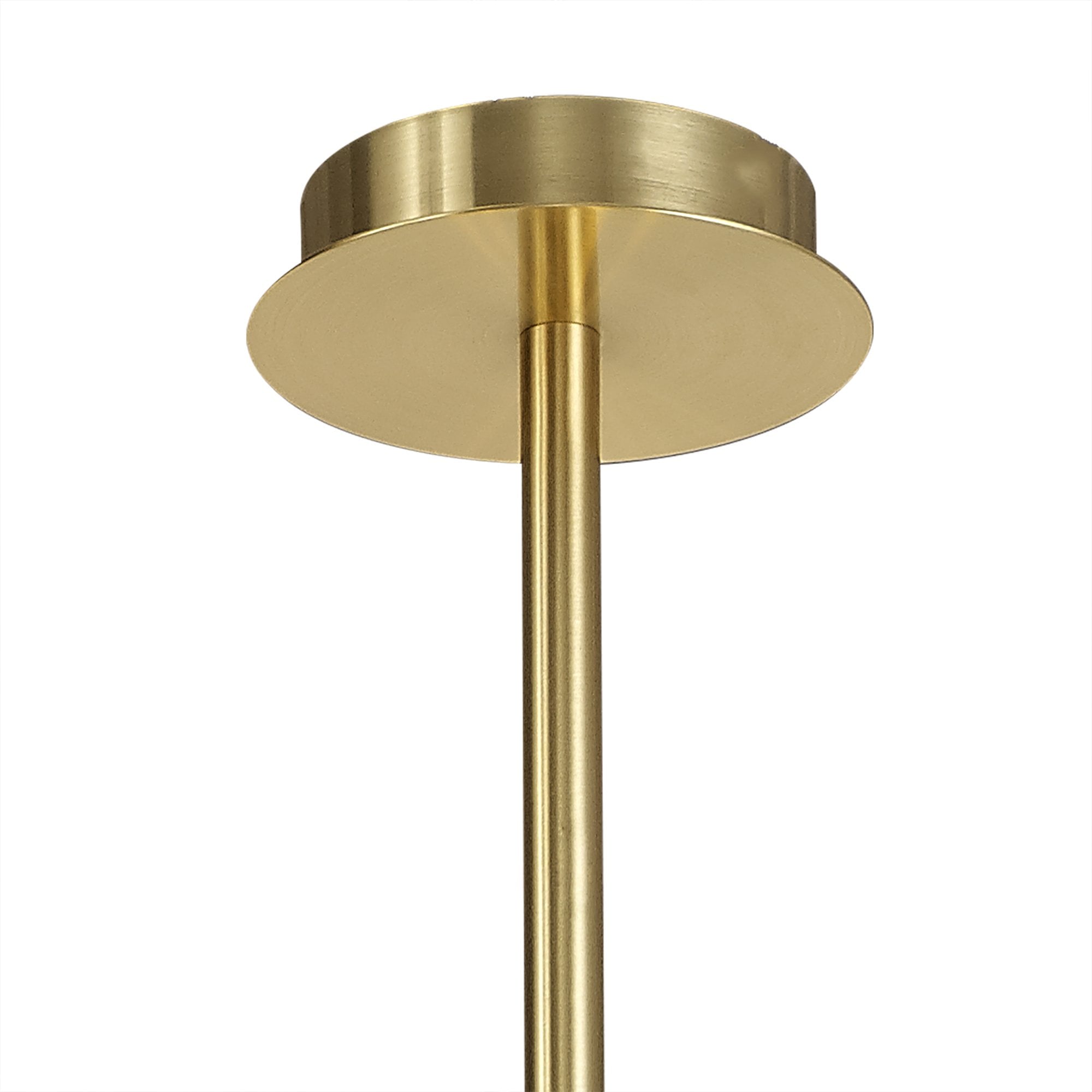 NL73939 Nellie Pendant Sputnik 9 Light Brushed Gold & Gloss Black/Crystal