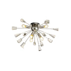 NL80619 Nellie Ceiling Sputnik 6 Light Polished Nickel/Crystal