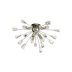 NL80619 Nellie Ceiling Sputnik 6 Light Polished Nickel/Crystal