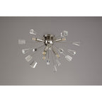 NL80619 Nellie Ceiling Sputnik 6 Light Polished Nickel/Crystal
