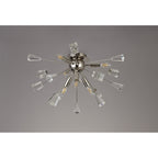 NL80619 Nellie Ceiling Sputnik 6 Light Polished Nickel/Crystal