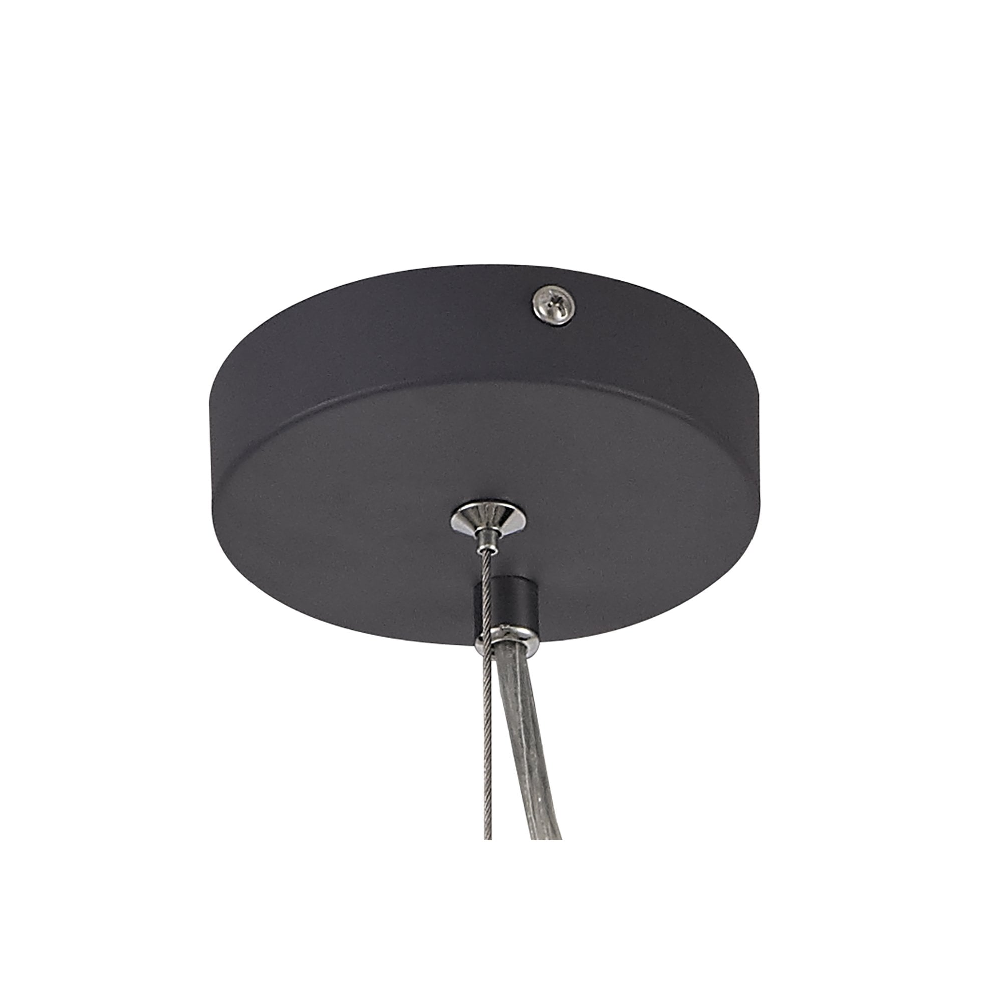 NL81179 Nivarna 4 Light Adjustable Pendant Matt Grey/Polished Chrome/Cognac