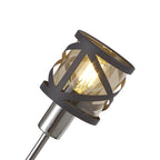 NL81179 Nivarna 4 Light Adjustable Pendant Matt Grey/Polished Chrome/Cognac