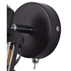 NL81439 Nivarna 1 Light Spot Light Oiled Bronze/Polished Chrome/Amber