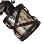 NL81449 Nivarna 3 Light Round Spot Light Oiled Bronze/Polished Chrome/Amber