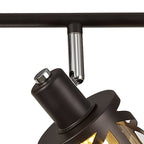 NL81459 Nivarna 4 Light Bar Spot Light Oiled Bronze/Polished Chrome/Amber