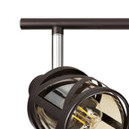 NL81459 Nivarna 4 Light Bar Spot Light Oiled Bronze/Polished Chrome/Amber