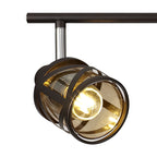 NL81459 Nivarna 4 Light Bar Spot Light Oiled Bronze/Polished Chrome/Amber