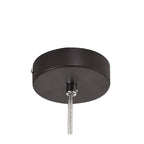 NL81469 Nivarna 1 Light Pendant Oiled Bronze/Polished Chrome/Amber