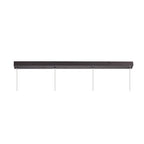 NL81479 Nivarna 4 Light Bar Linear Pendant Oiled Bronze/Polished Chrome/Amber