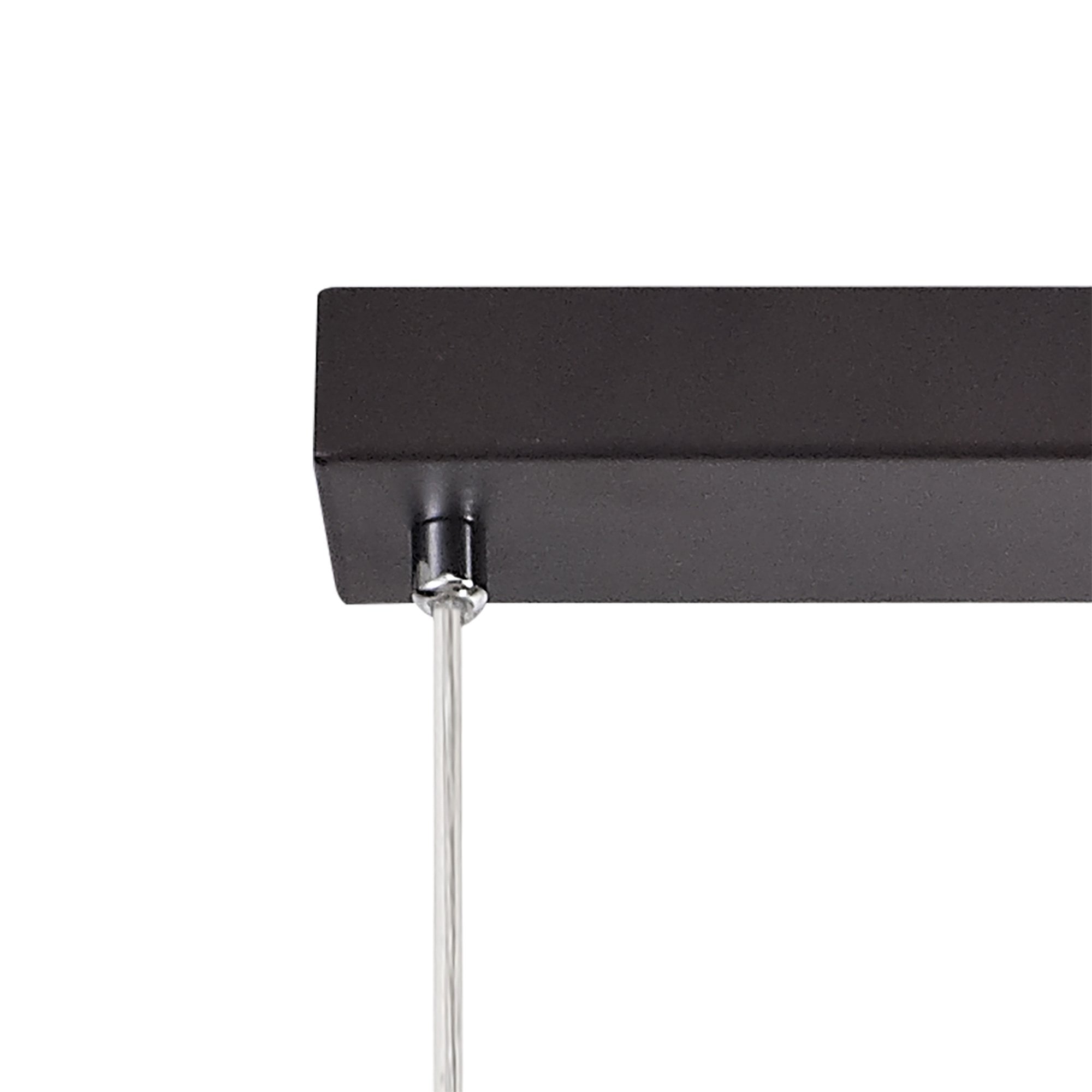 NL81479 Nivarna 4 Light Bar Linear Pendant Oiled Bronze/Polished Chrome/Amber
