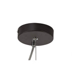 NL81499 Nivarna 4 Light Adjustable Pendant Oiled Bronze/Polished Chrome/Amber