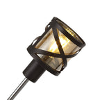 NL81499 Nivarna 4 Light Adjustable Pendant Oiled Bronze/Polished Chrome/Amber
