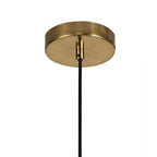 NL81339 Olivia Narrow Pendant 1 Light Ancient Brass/Clear Glass