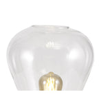 NL81359 Olivia Narrow Table Lamp 1 Light Ancient Brass/Clear Glass
