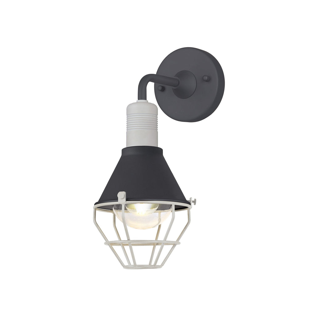 NL78409 Onaka Outdoor Wall Lamp 1 Light Anthracite/Matt White