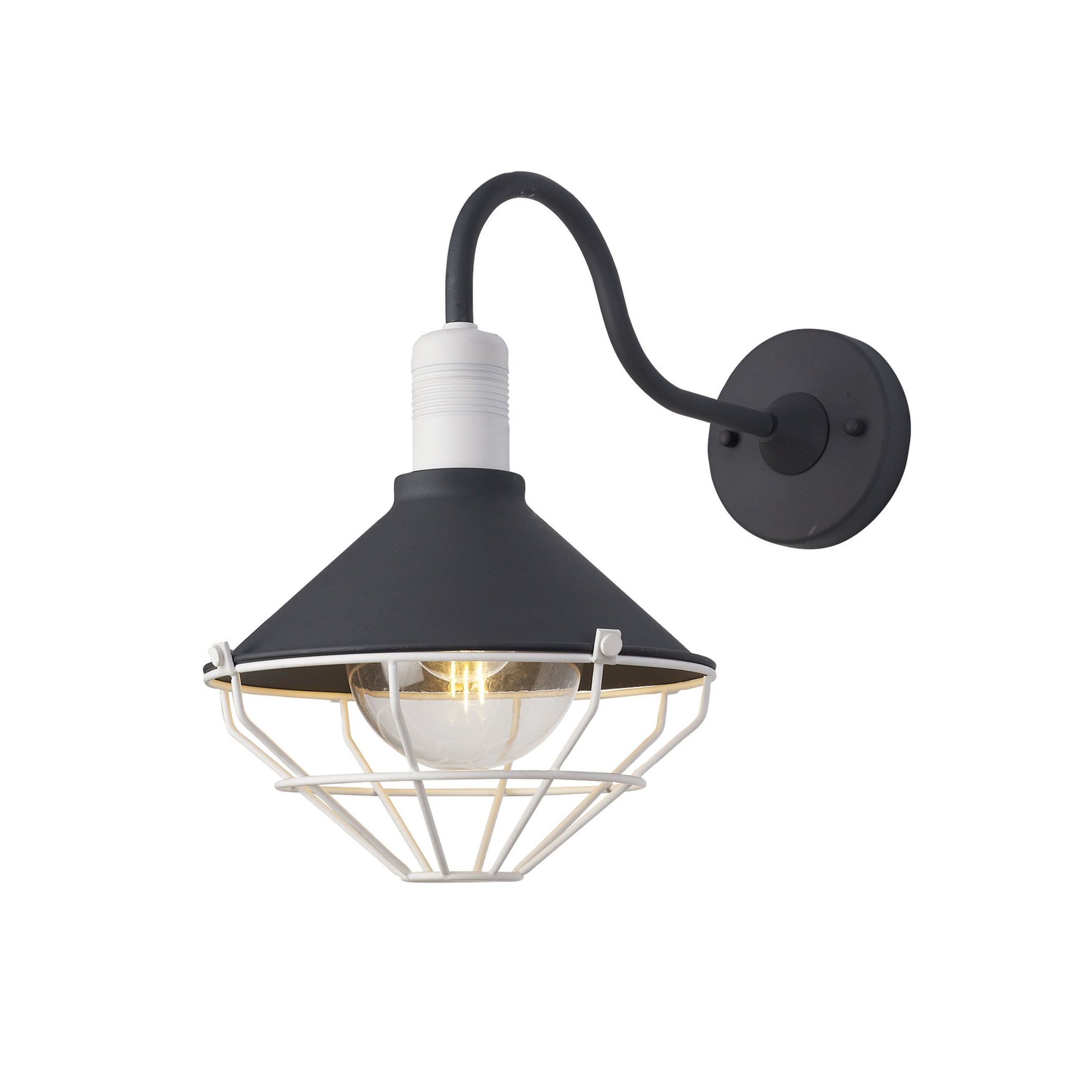 Onaka Outdoor Wall  Lamp 1 Light Antracite/Matt White