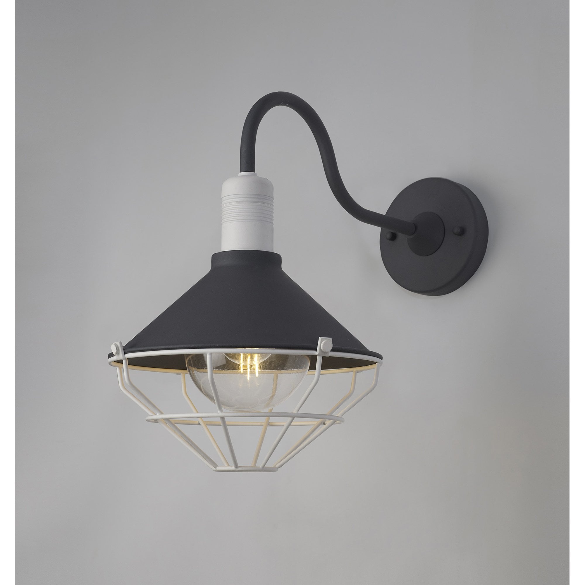 Onaka Outdoor Wall  Lamp 1 Light Antracite/Matt White