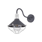 NL78439 Onaka Outdoor Wall Lamp 1 Light Antracite/Matt White