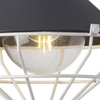 NL78439 Onaka Outdoor Wall Lamp 1 Light Antracite/Matt White