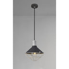 NL78449 Onaka Outdoor Pendant 1 Light Antracite/Matt White