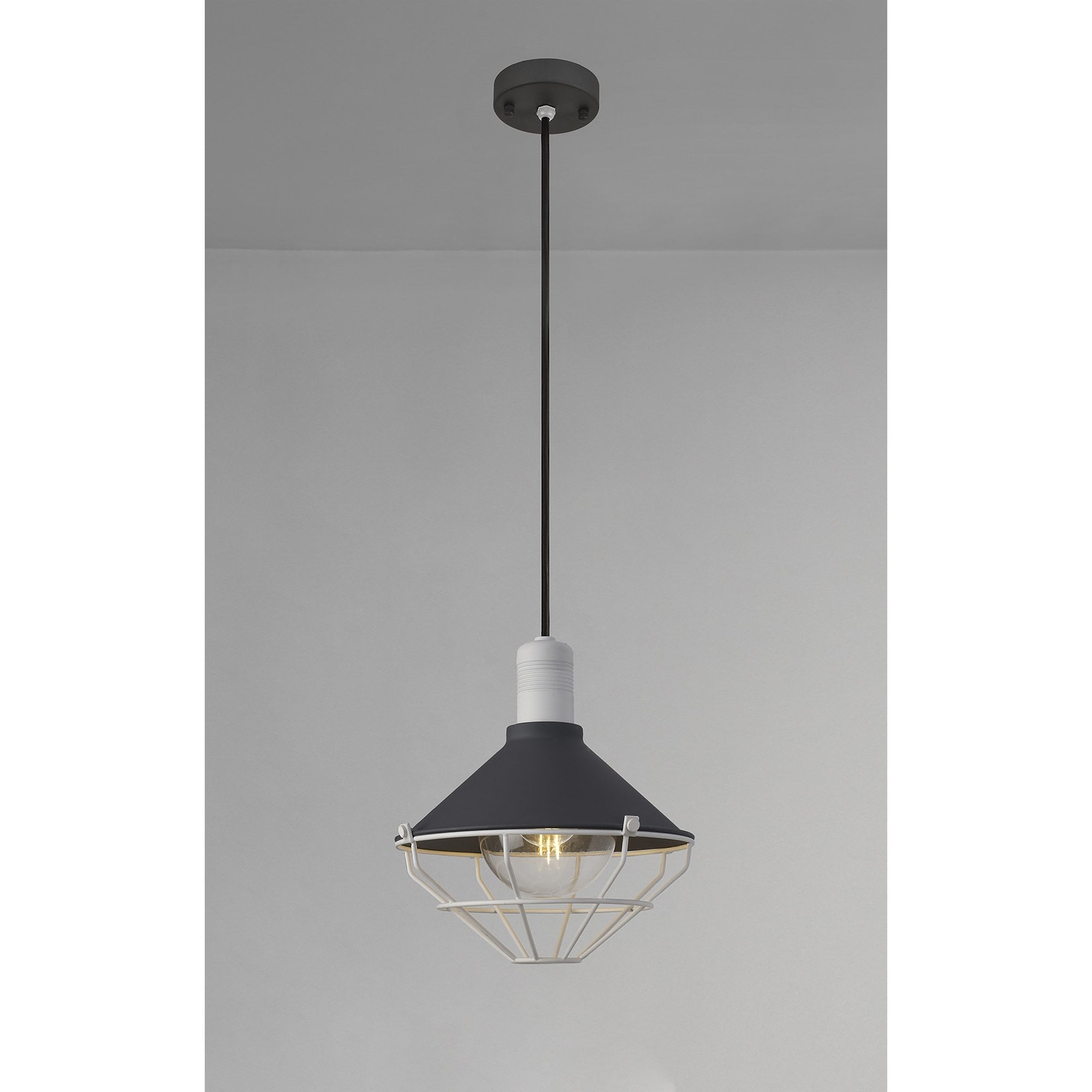 Onaka Outdoor Pendant 1 Light Antracite/Matt White