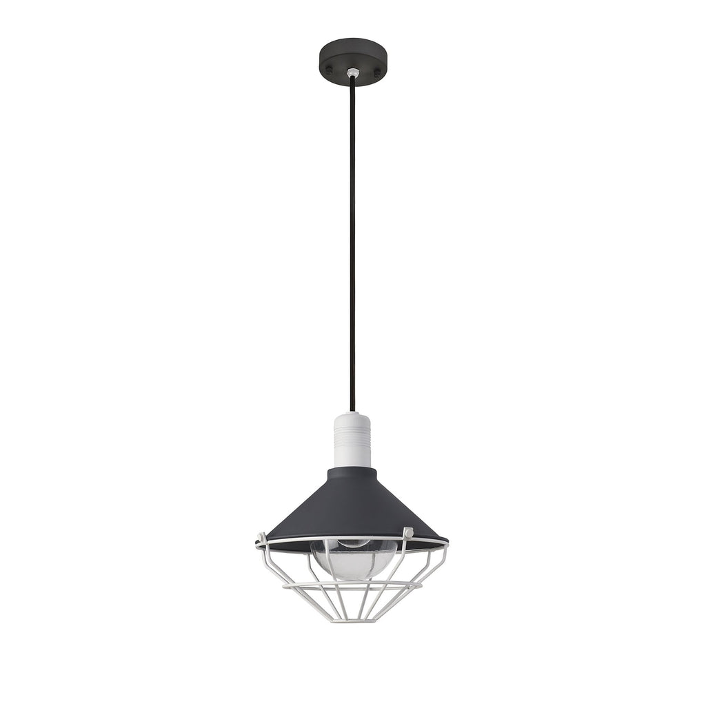 NL78449 Onaka Outdoor Pendant 1 Light Antracite/Matt White