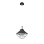 NL78449 Onaka Outdoor Pendant 1 Light Antracite/Matt White