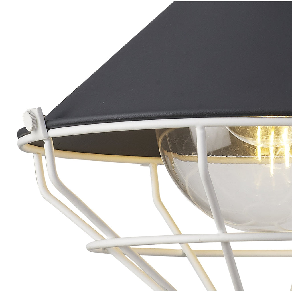 NL78449 Onaka Outdoor Pendant 1 Light Antracite/Matt White