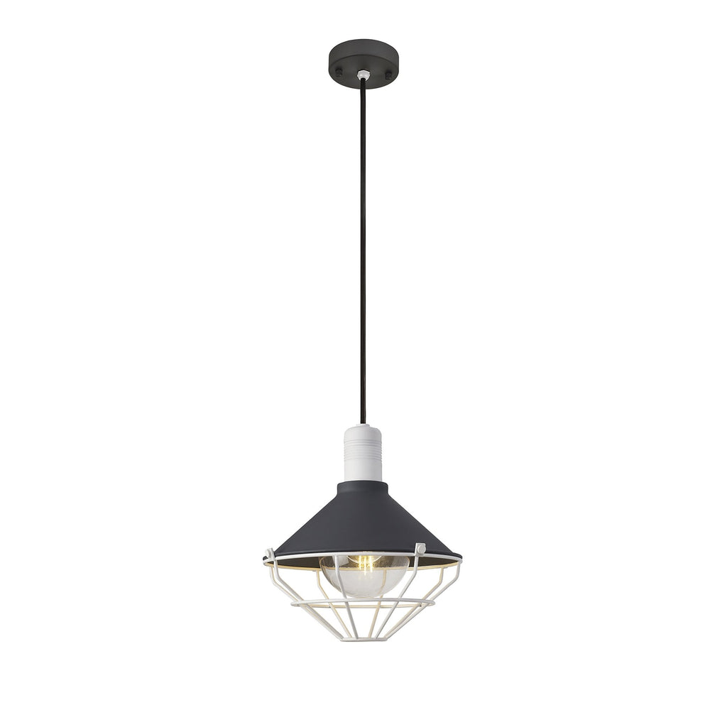 NL78449 Onaka Outdoor Pendant 1 Light Antracite/Matt White