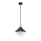 NL78449 Onaka Outdoor Pendant 1 Light Antracite/Matt White