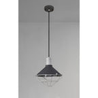 NL78449 Onaka Outdoor Pendant 1 Light Antracite/Matt White