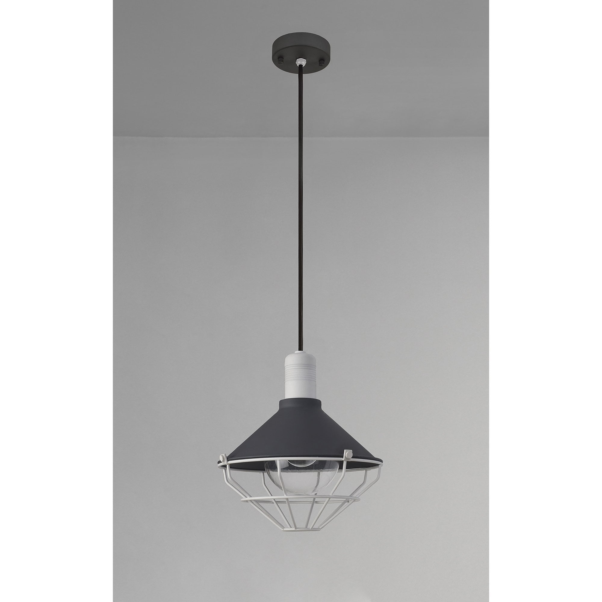 Onaka Outdoor Pendant 1 Light Antracite/Matt White