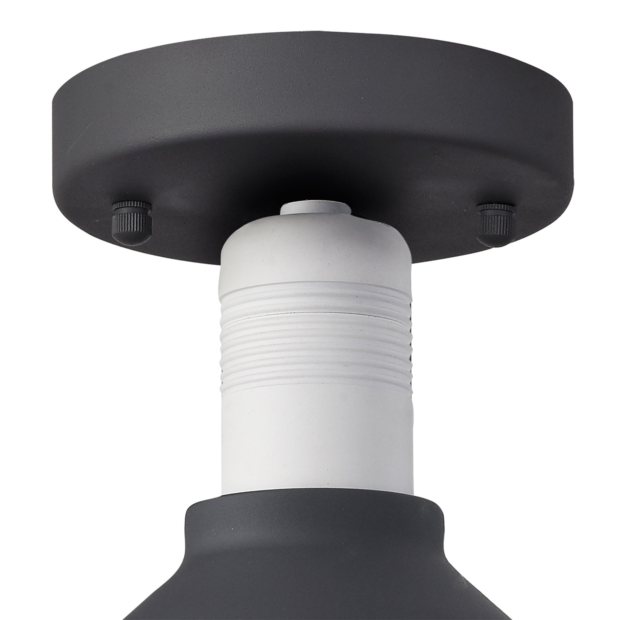 Onaka Outdoor Semi-Flush Ceiling 1 Light Antracite/Matt White
