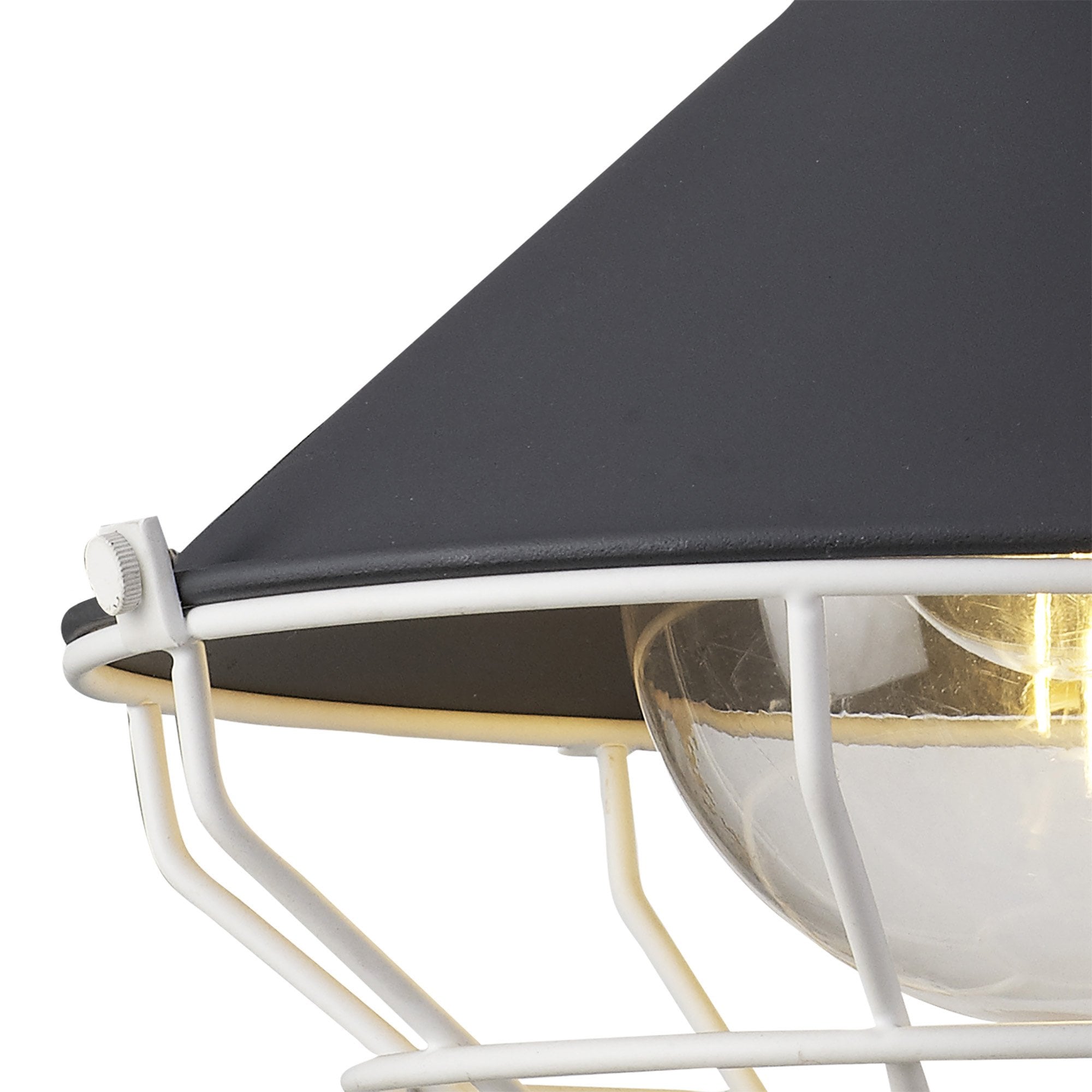 Onaka Outdoor Semi-Flush Ceiling 1 Light Antracite/Matt White