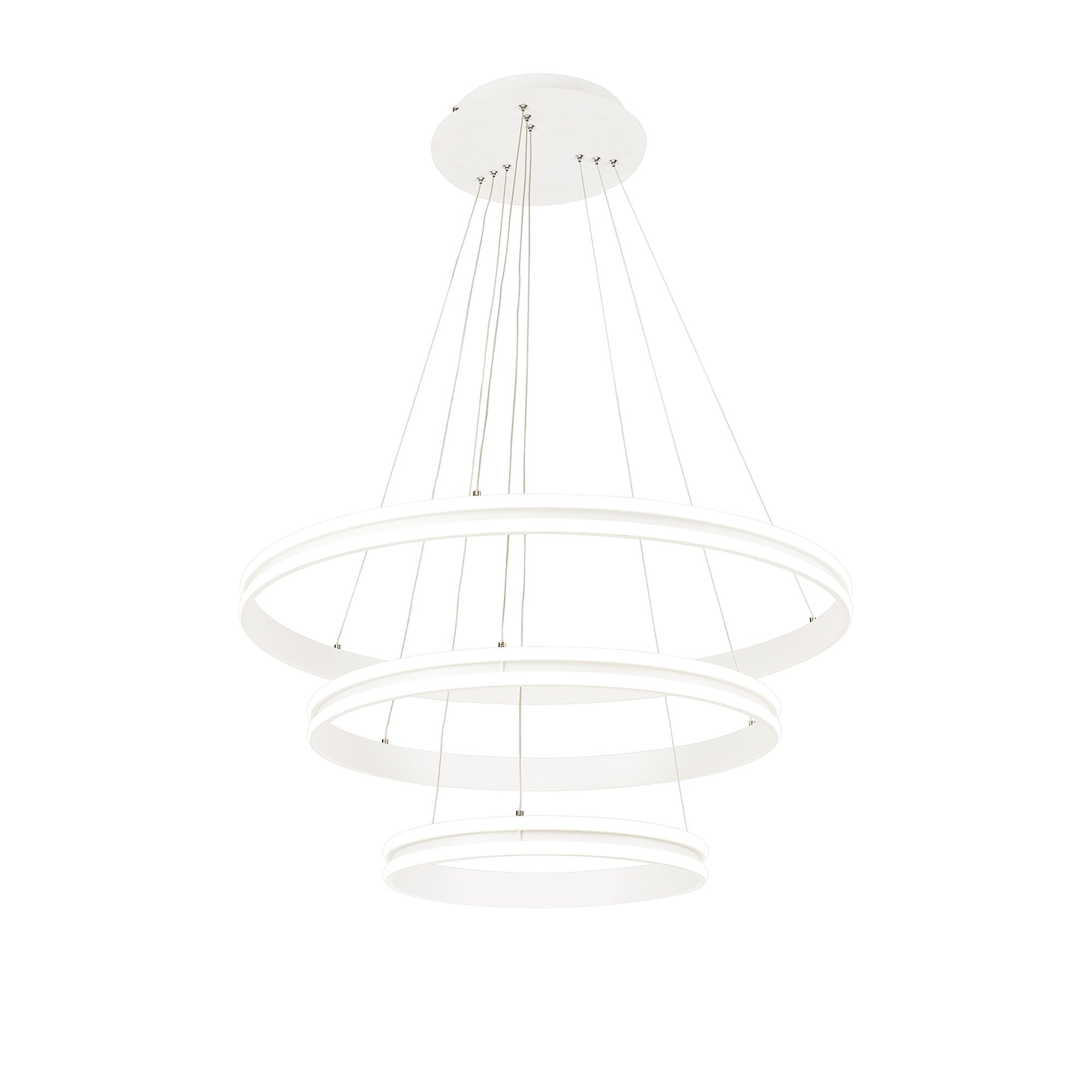NL77709 Orla Pendant 3 Light LED Dimmable Matt White