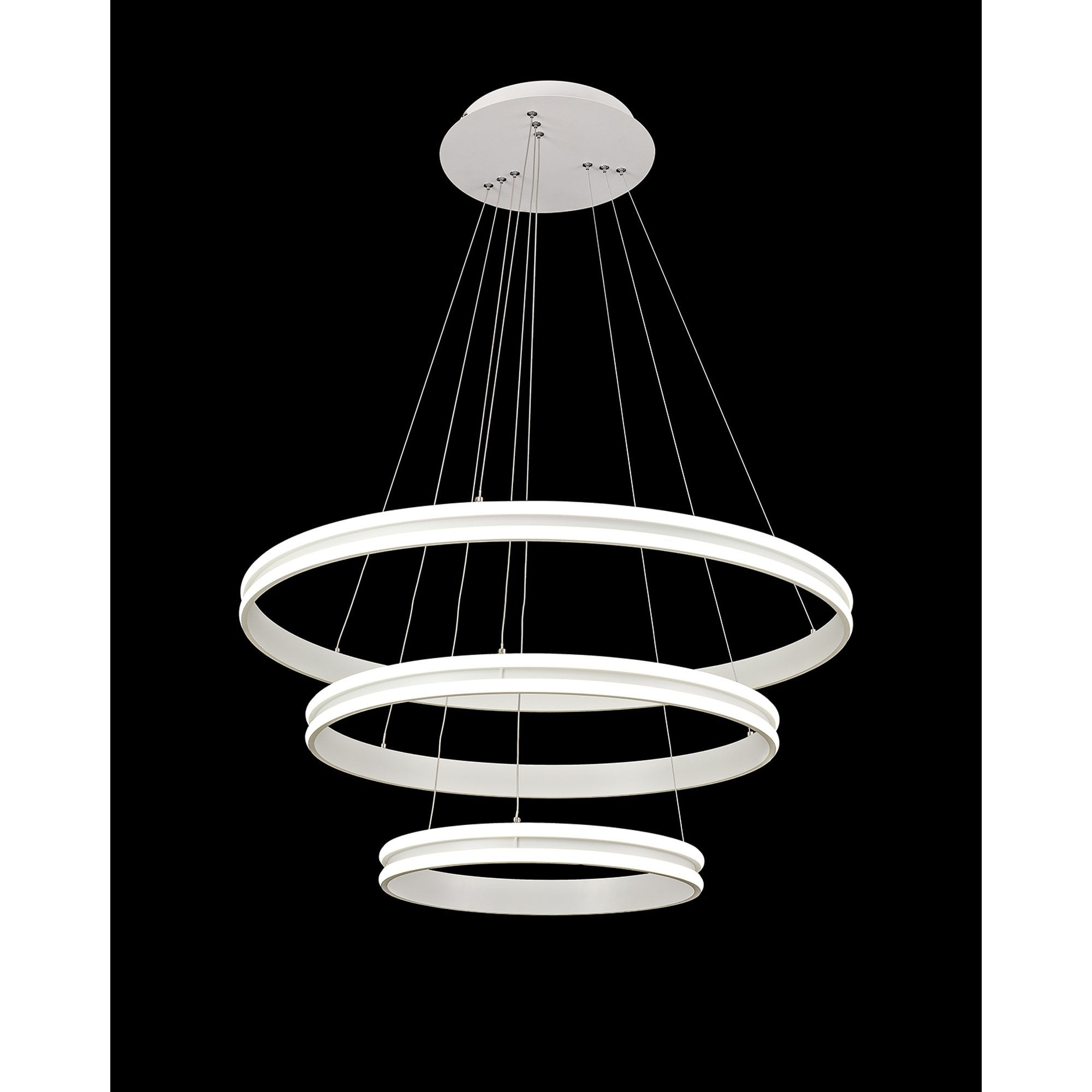 NL77709 Orla Pendant 3 Light LED Dimmable Matt White