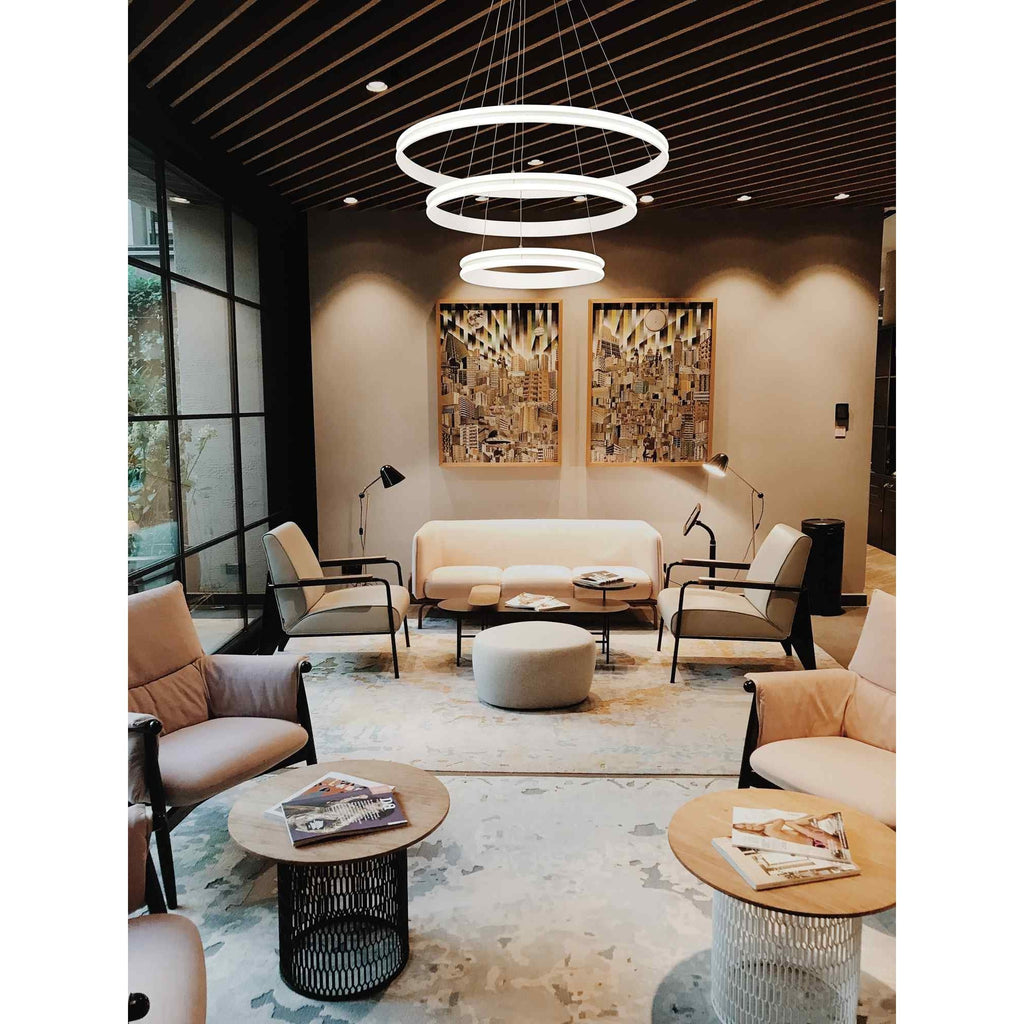 NL77709 Orla Pendant 3 Light LED Dimmable Matt White