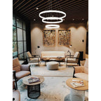 NL77709 Orla Pendant 3 Light LED Dimmable Matt White