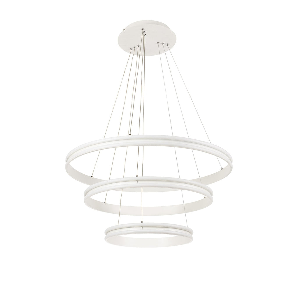 NL77709 Orla Pendant 3 Light LED Dimmable Matt White