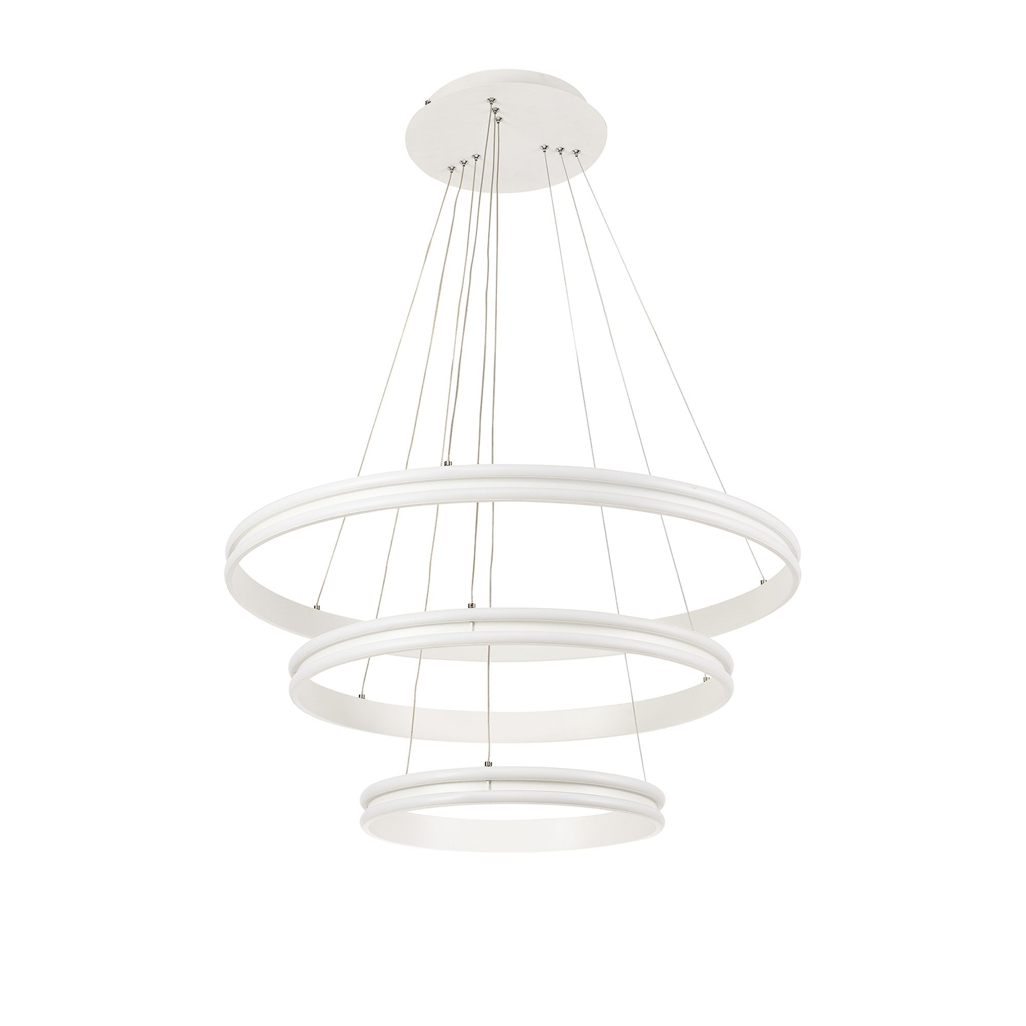 NL77709 Orla Pendant 3 Light LED Dimmable Matt White