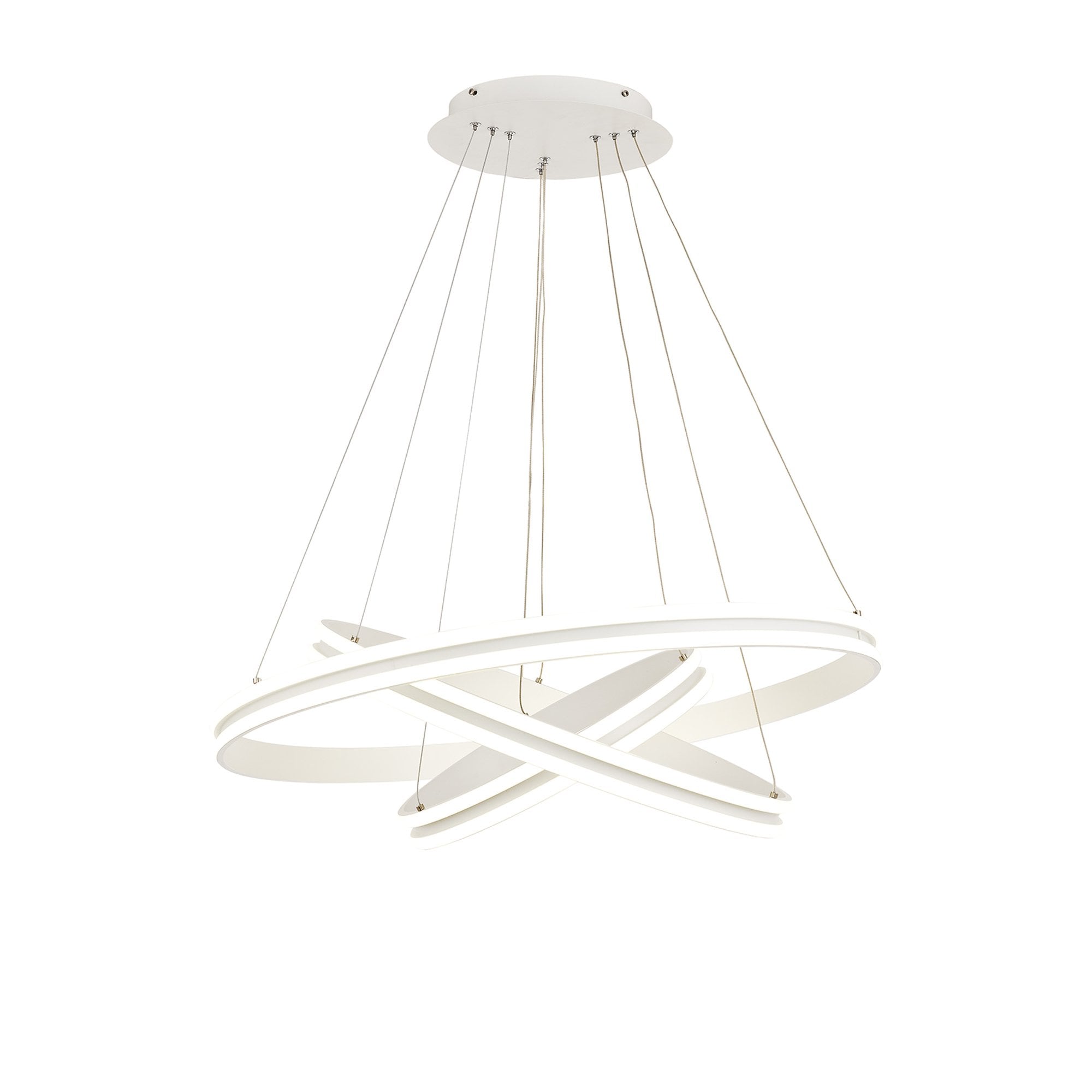 NL77709 Orla Pendant 3 Light LED Dimmable Matt White