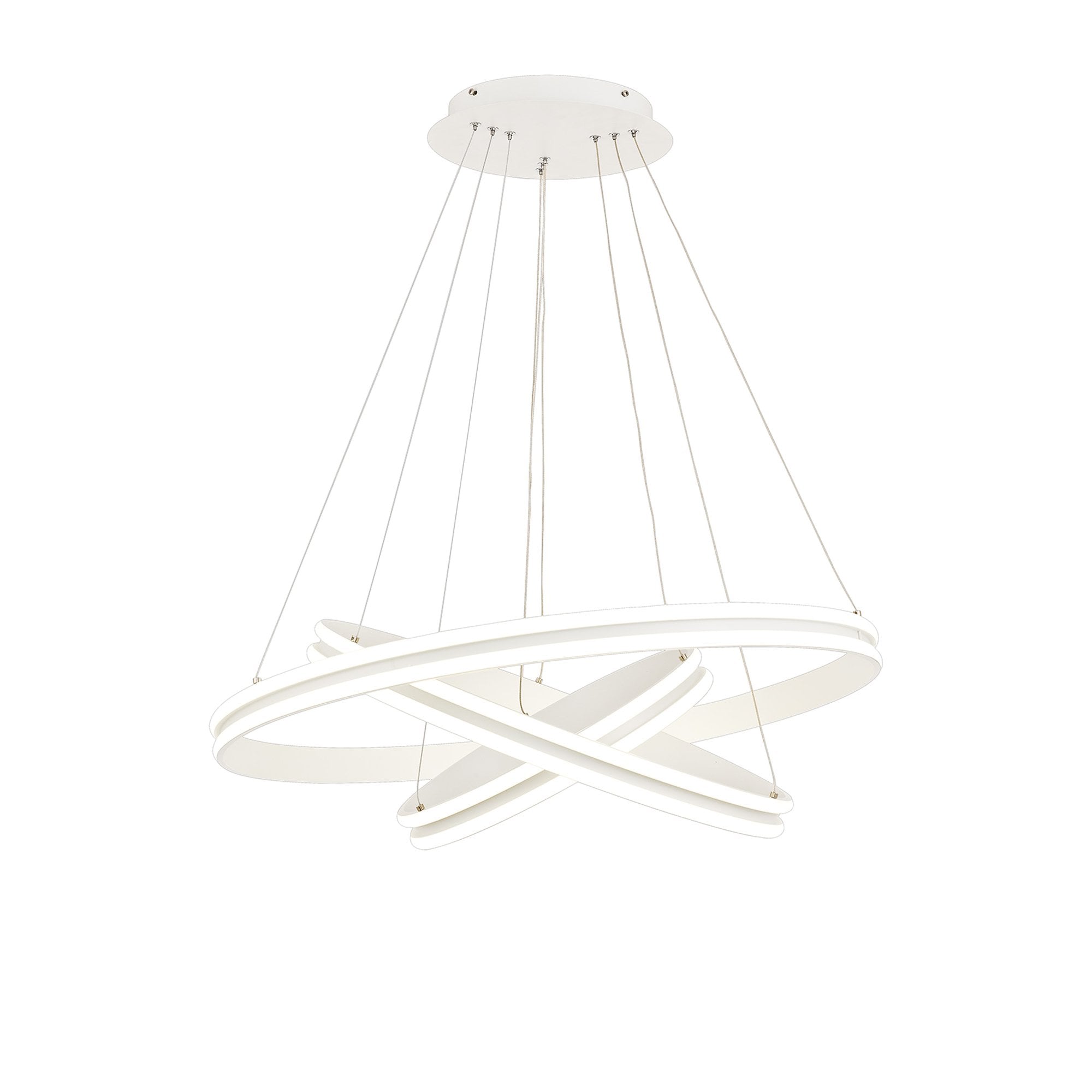 NL77709 Orla Pendant 3 Light LED Dimmable Matt White