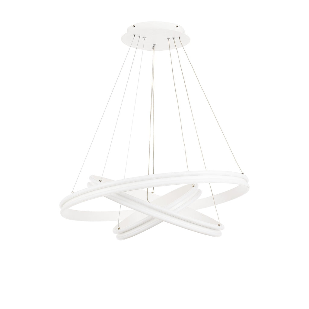 NL77709 Orla Pendant 3 Light LED Dimmable Matt White