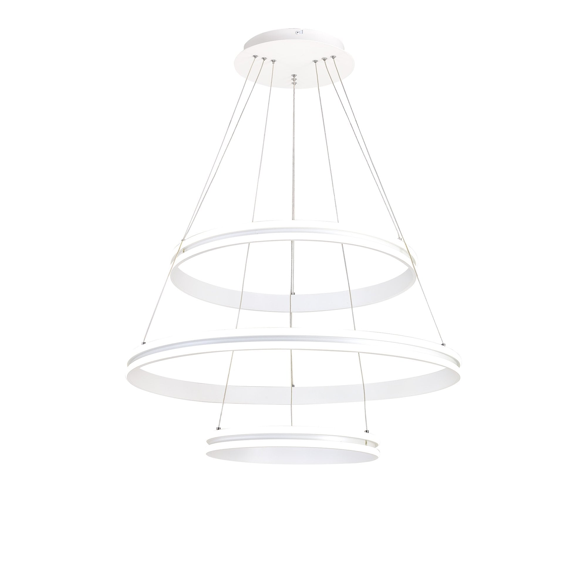 NL77709 Orla Pendant 3 Light LED Dimmable Matt White