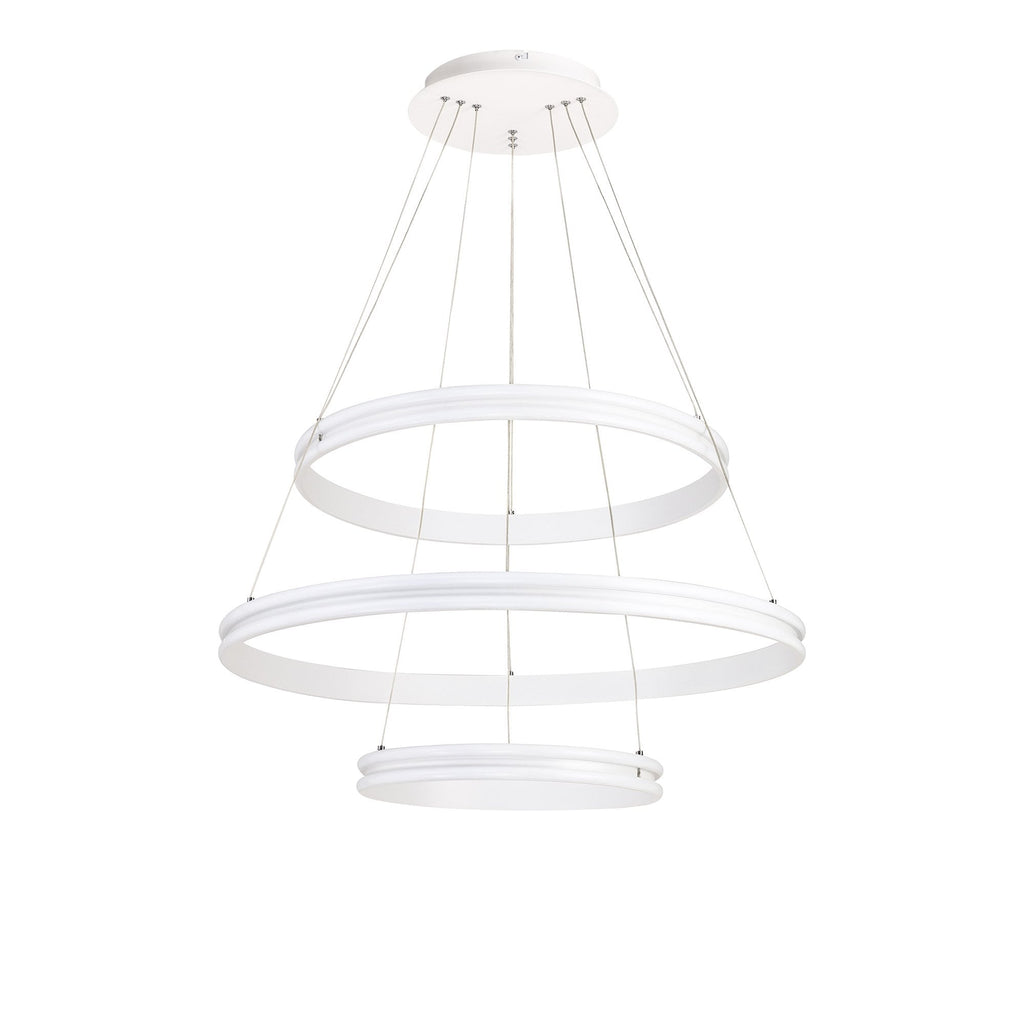 NL77709 Orla Pendant 3 Light LED Dimmable Matt White