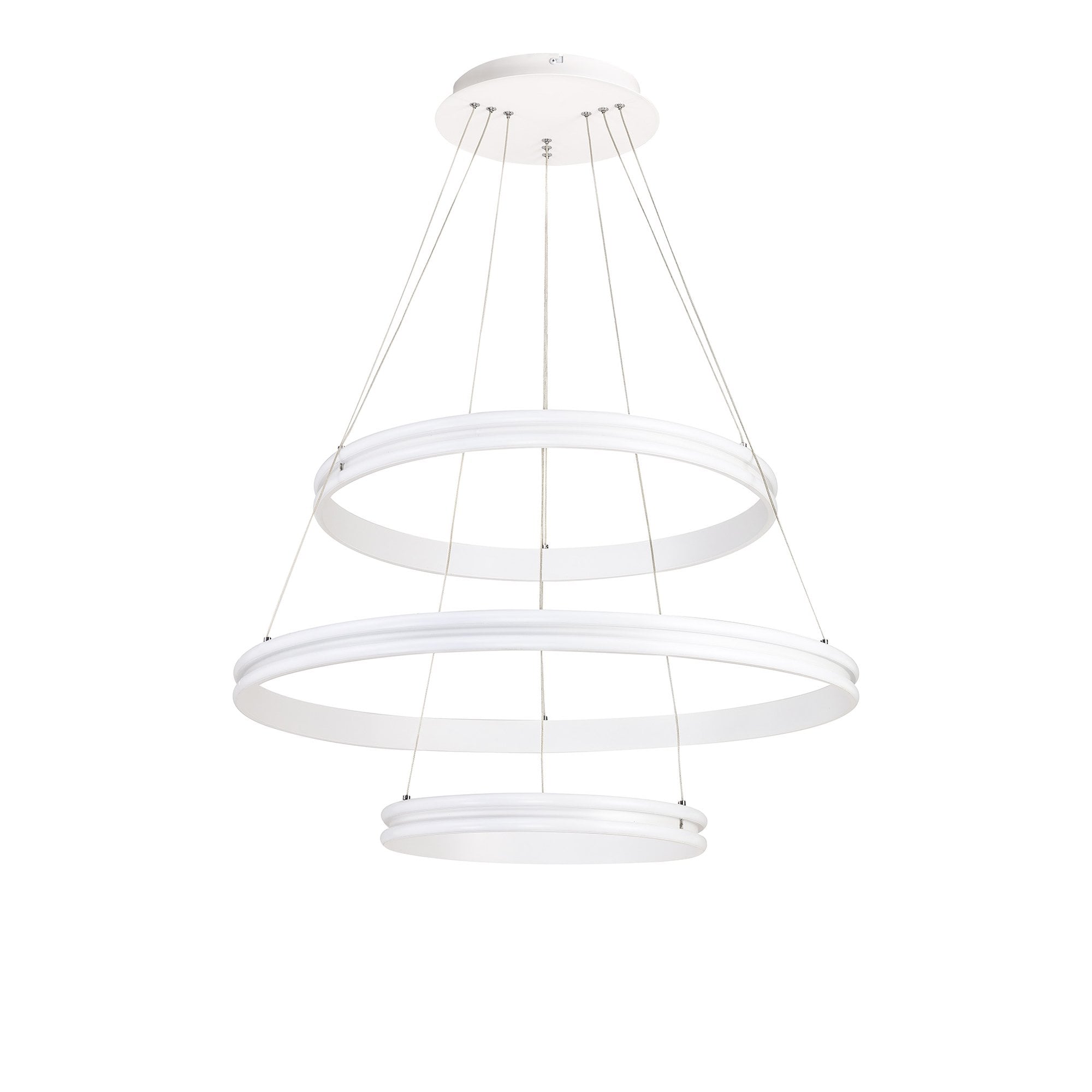 NL77709 Orla Pendant 3 Light LED Dimmable Matt White